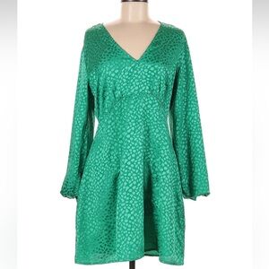 NWT ASOS Green Patterned Dress Size 8